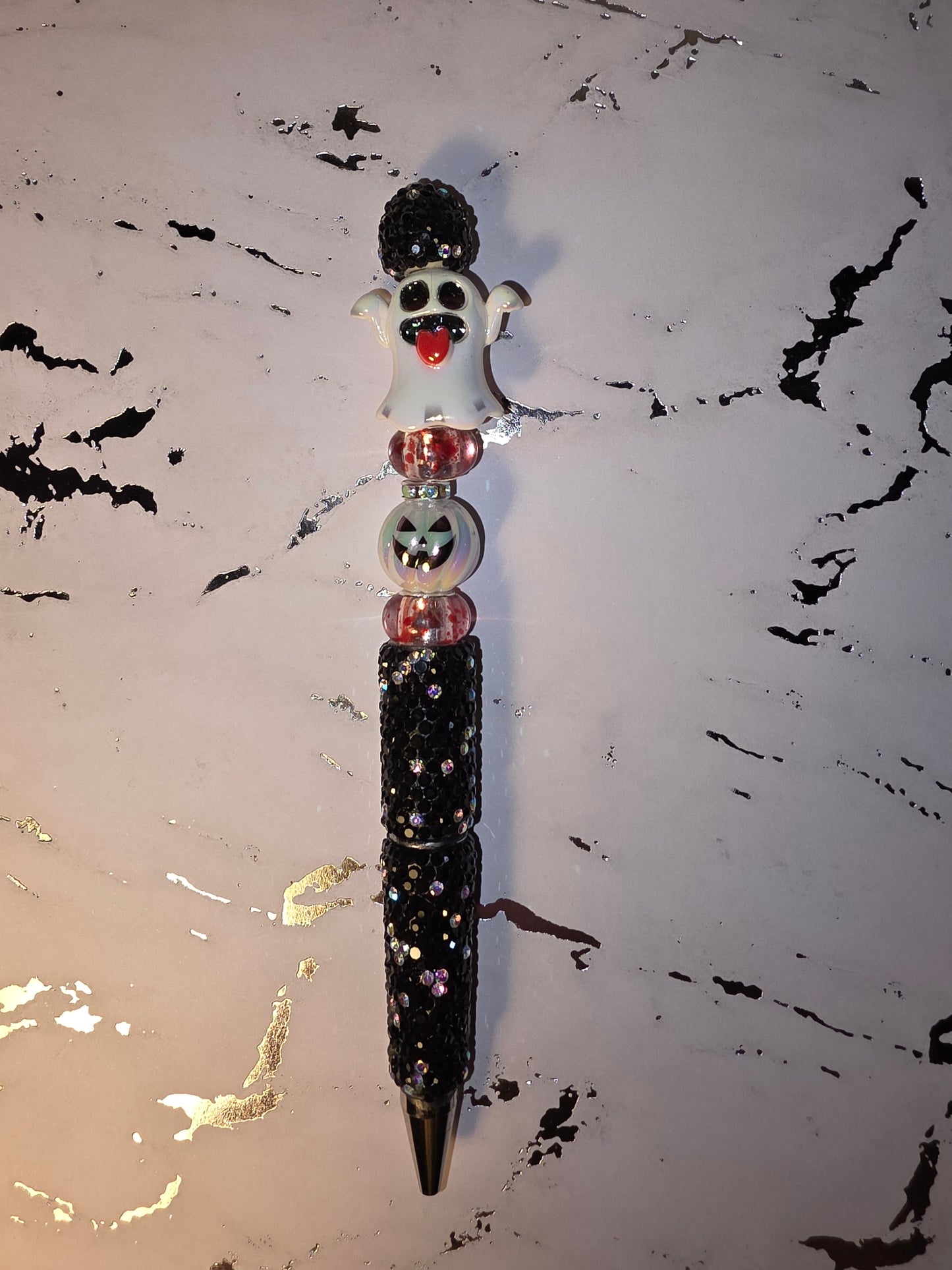 Ghost Rhinestone Halloween Pen
