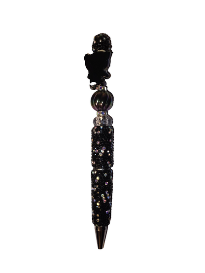 Halloween Scream Rhinestone Beaded Pen