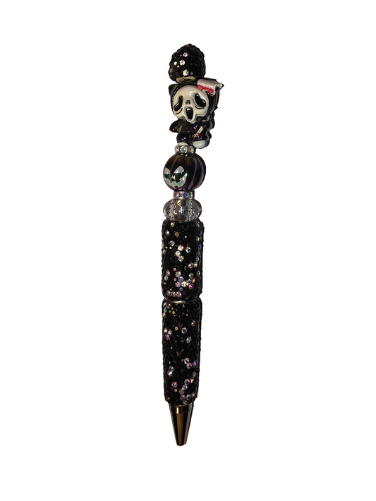 Halloween Scream Rhinestone Beaded Pen