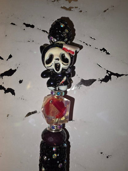 Halloween Scream Rhinestone Beaded Pen
